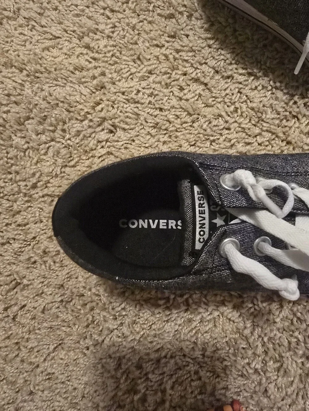 Converse Kid's Low Top Canvas Sneaker - Black Sz 5.5